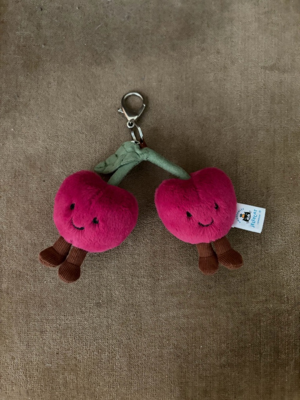 JELLYCAT cherries bag charm